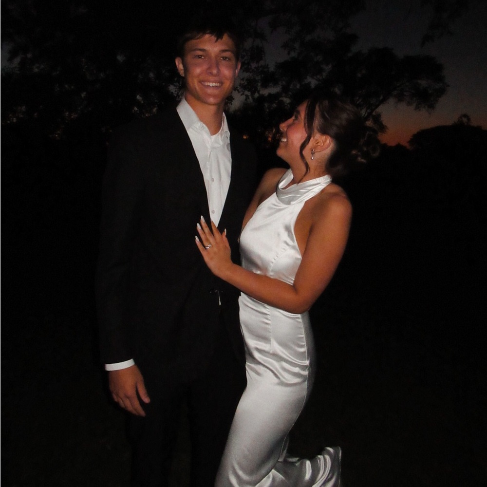 Lulu's Elegant White Maxi Dress